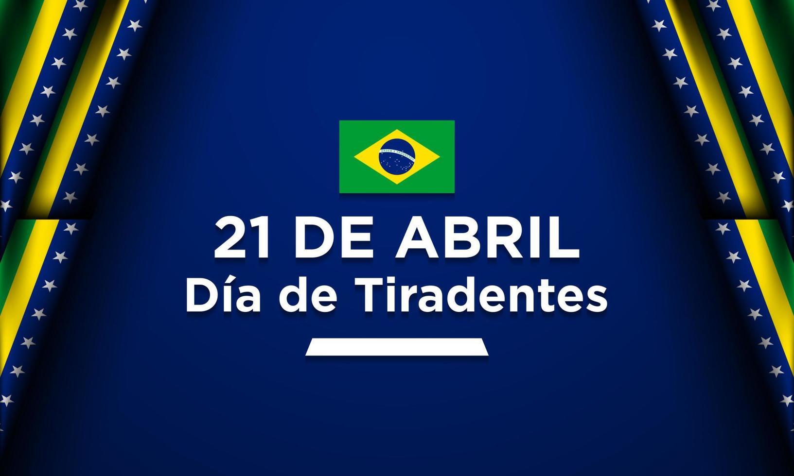 Tiradentes Day Background Design vector