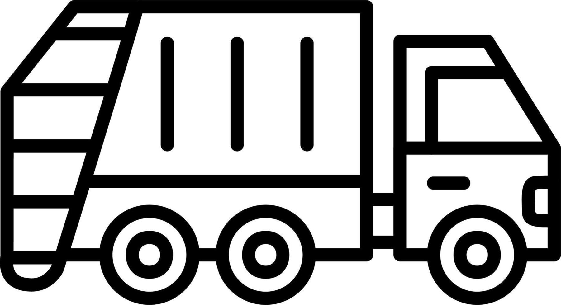 Garbage Truck Vector Icon