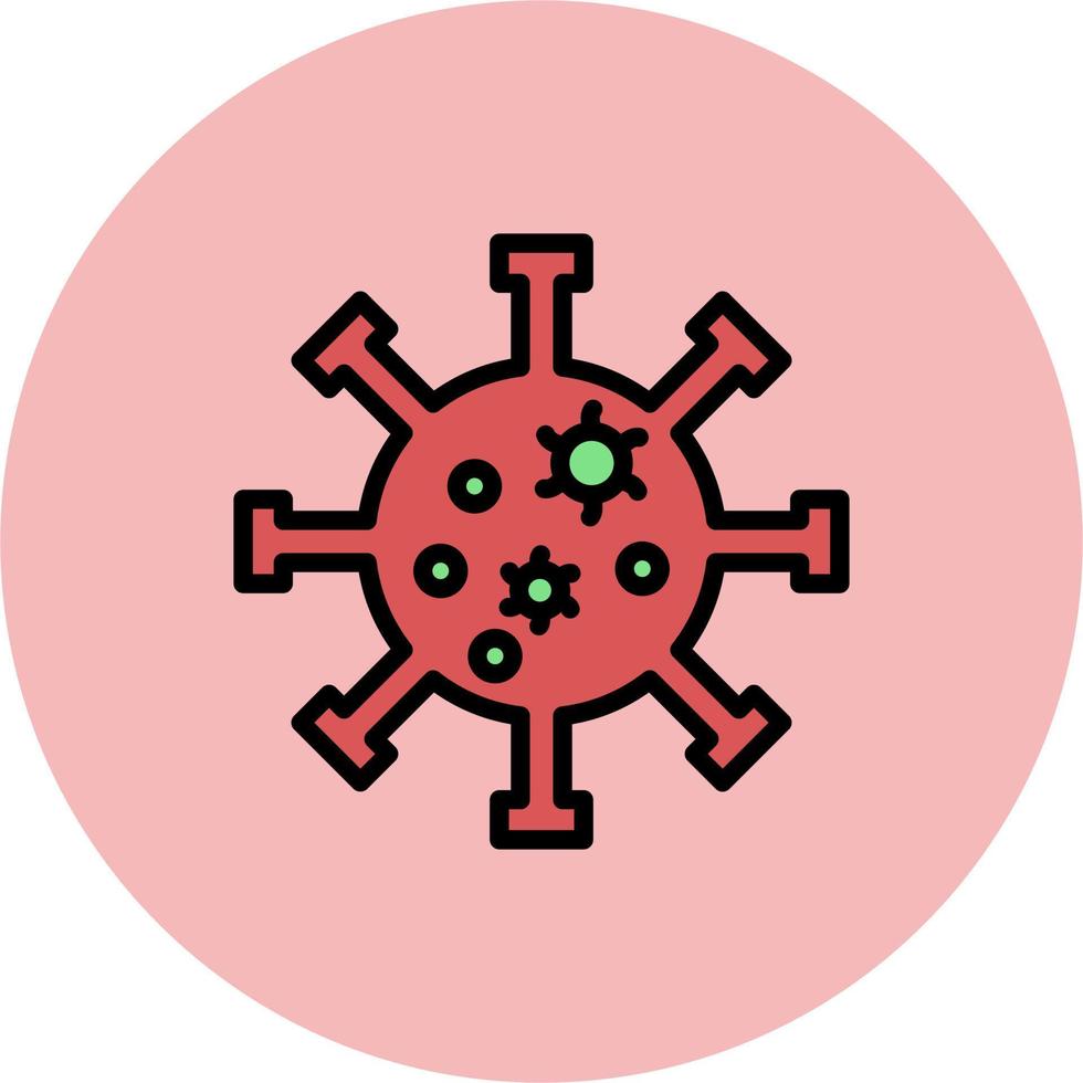 icono de vector de virus