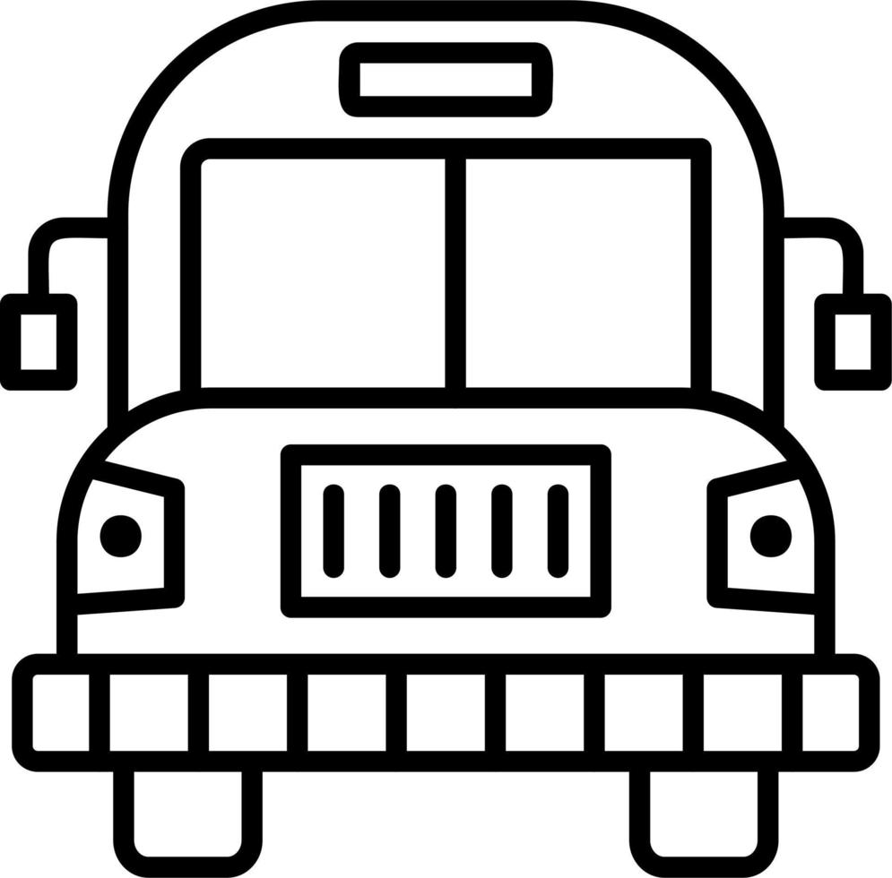 School Bus Vector Icon