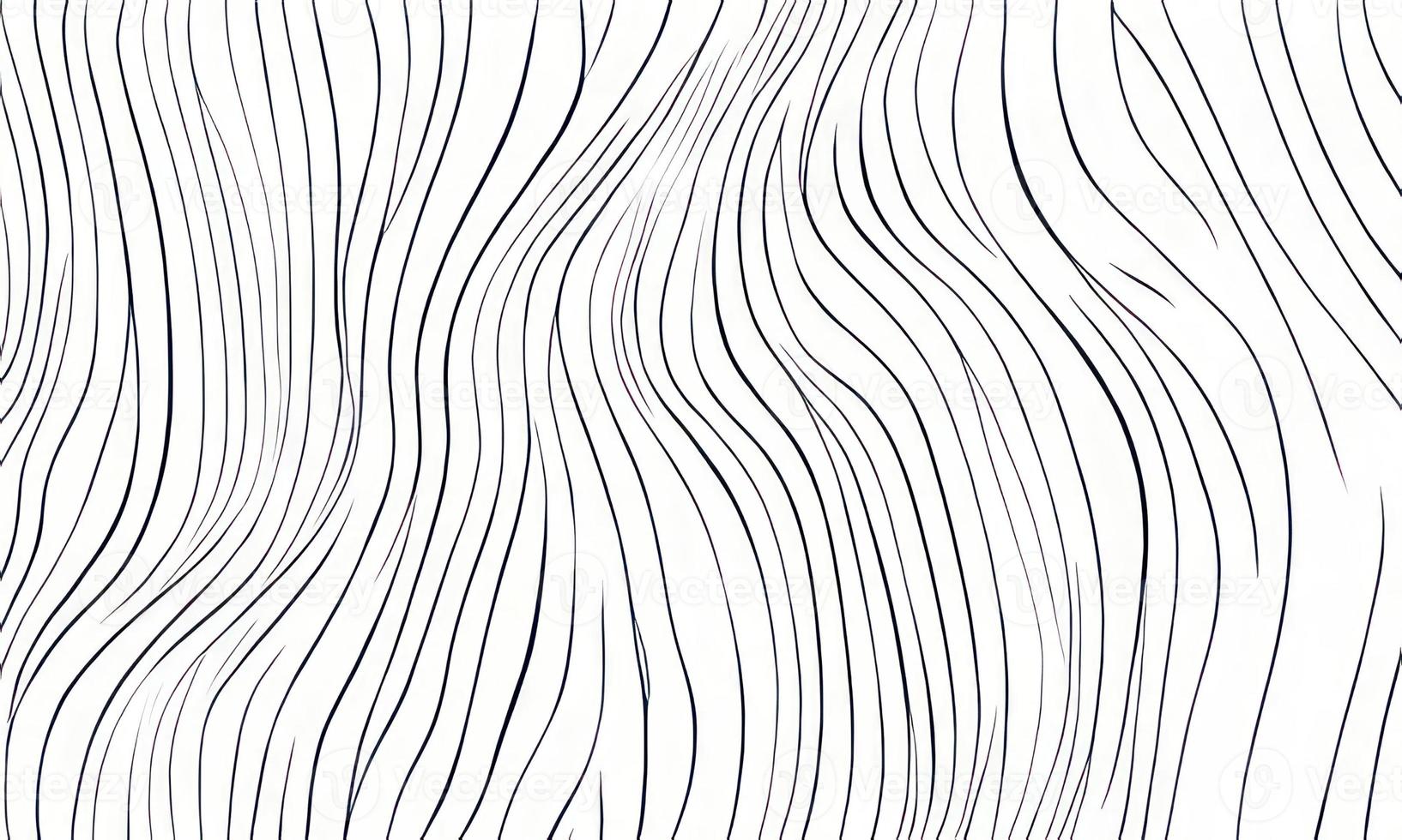 black wavy lines on white abstract background photo