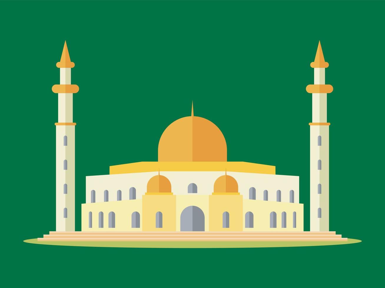 mosque vector islamic banner template