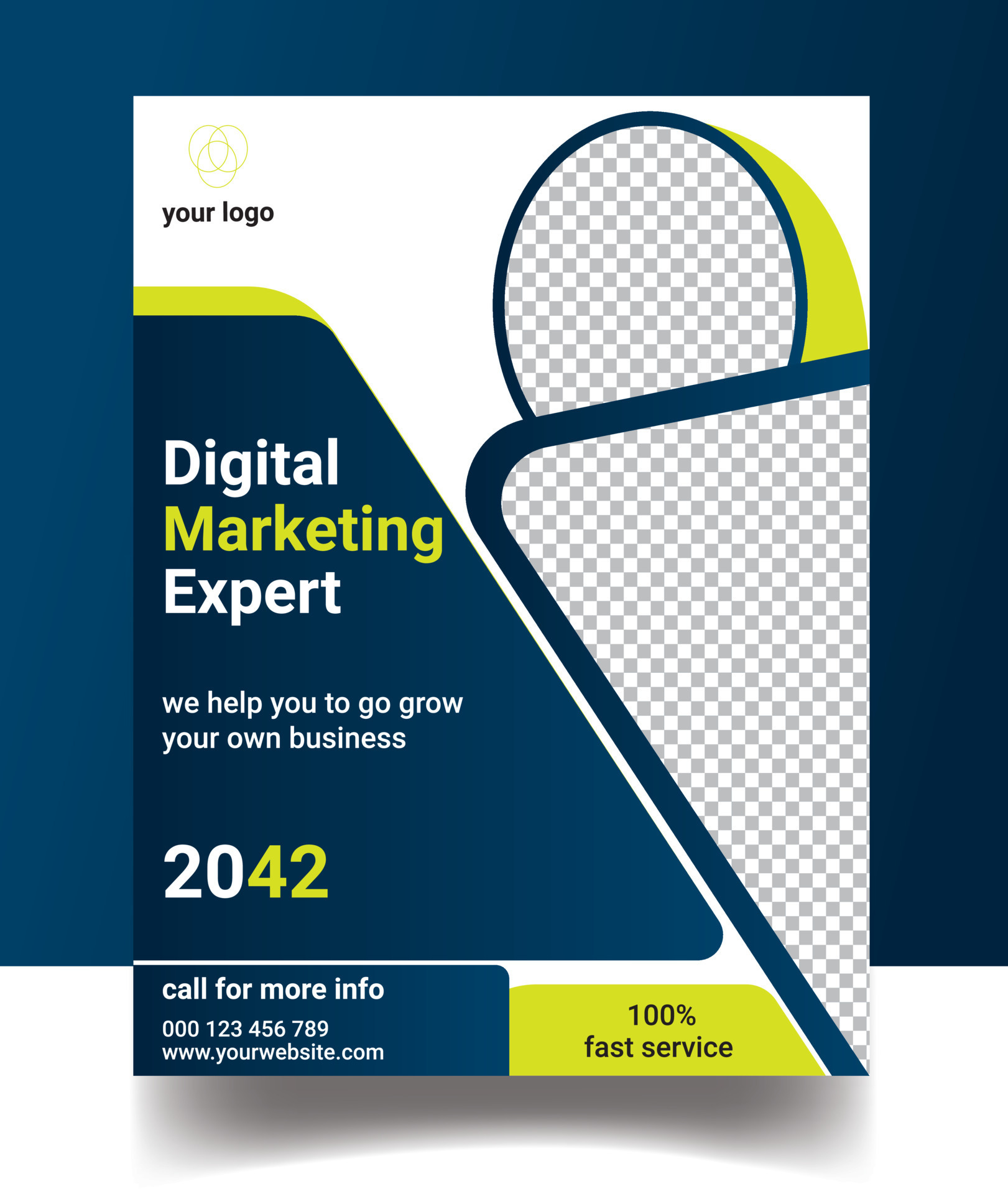 Digital marketing agency social media template design 20502012 Vector ...