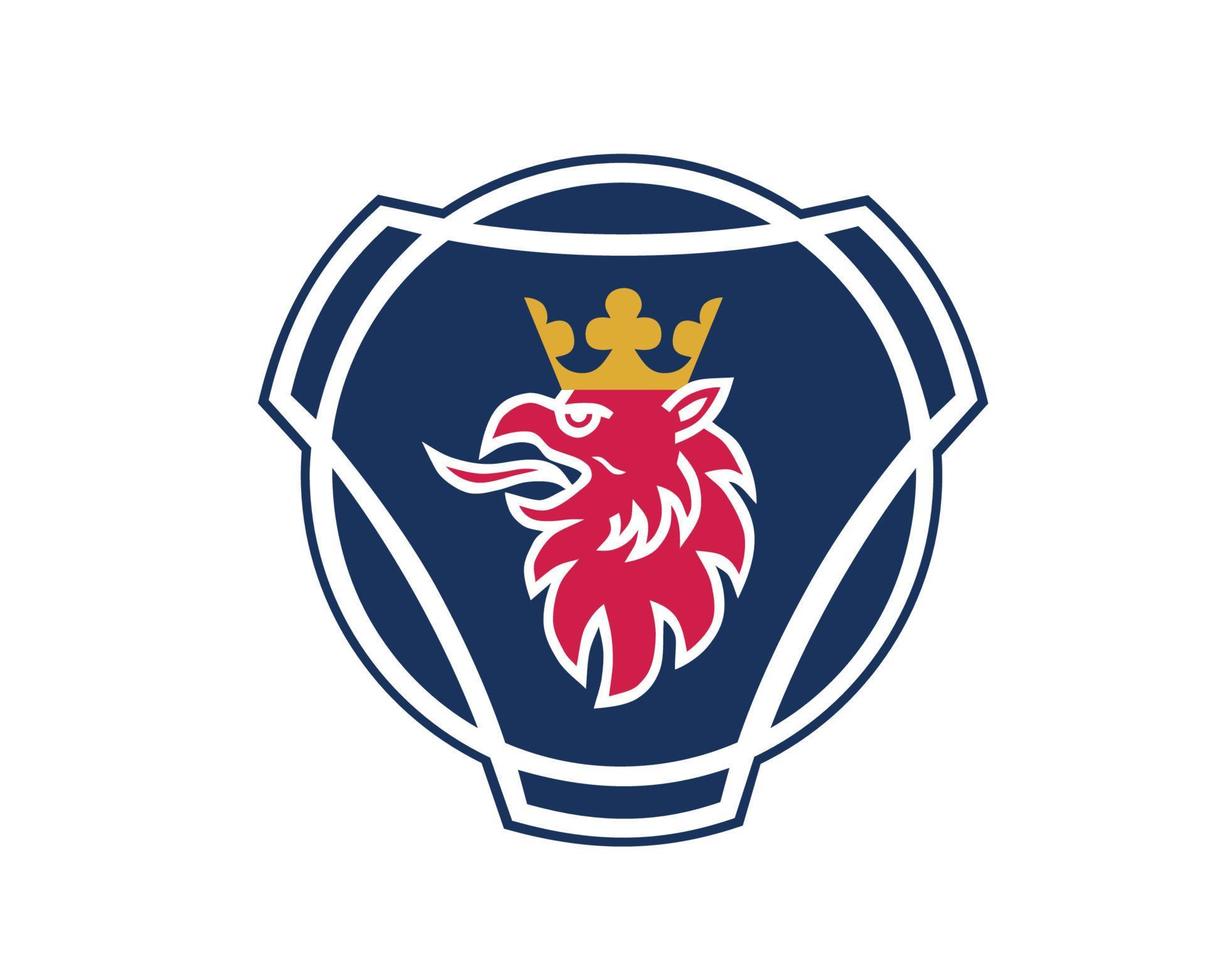 Scania Brand Logo Car Symbol Design Swedish Automobile Vector Illustration
