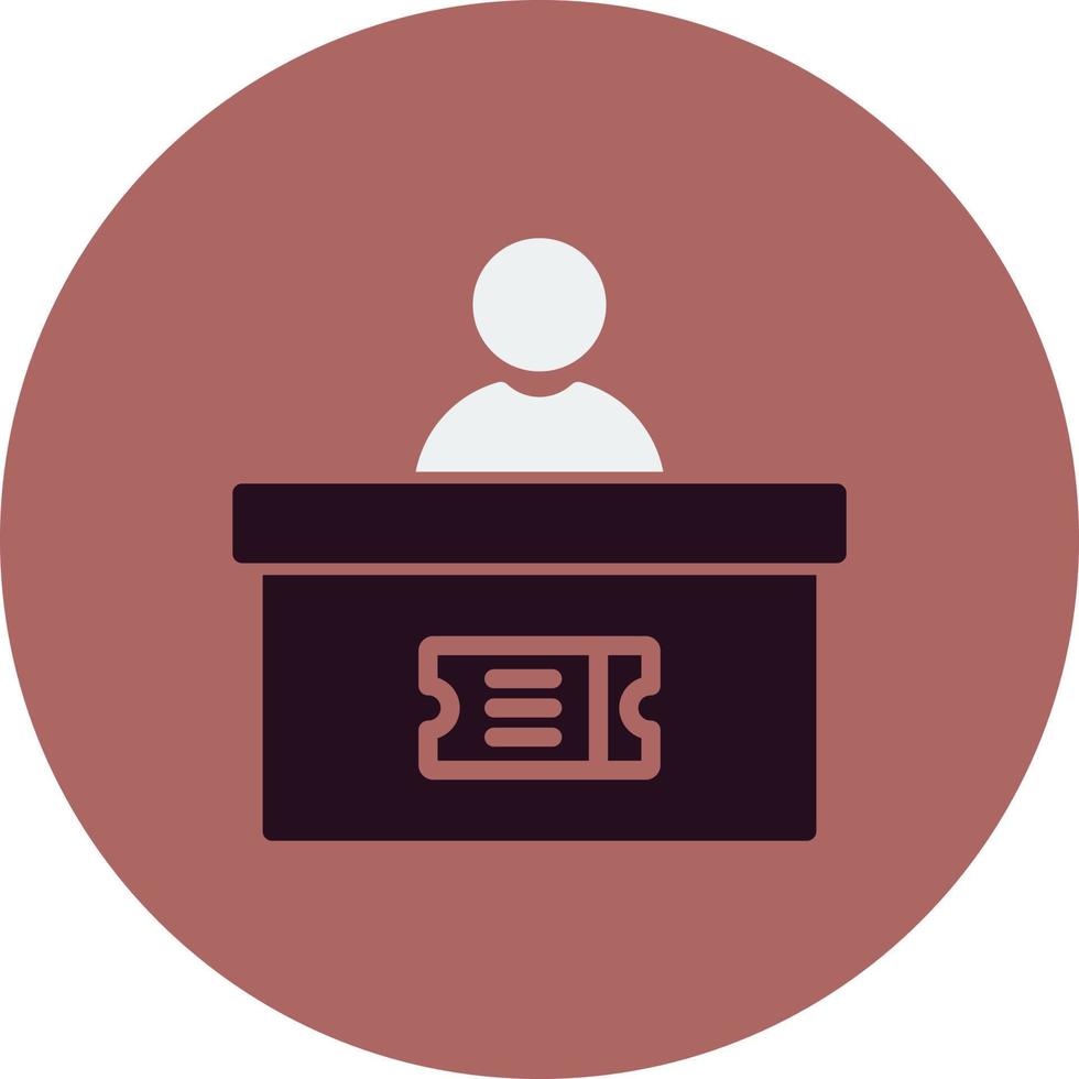 Ticket Office Vector Icon