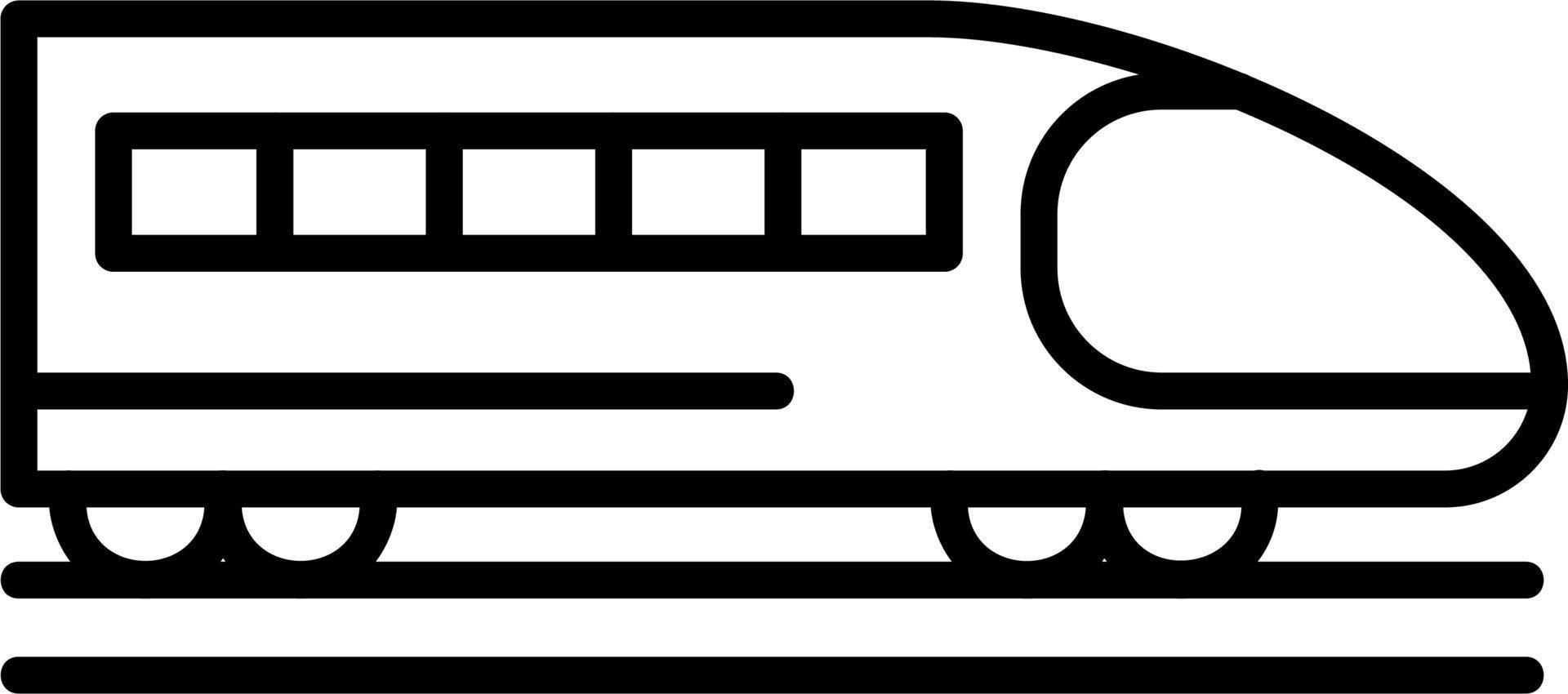 icono de vector de tren bala