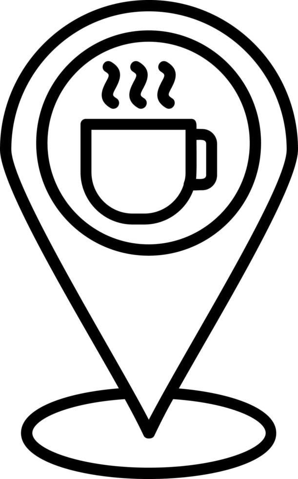 icono de vector de cafetería