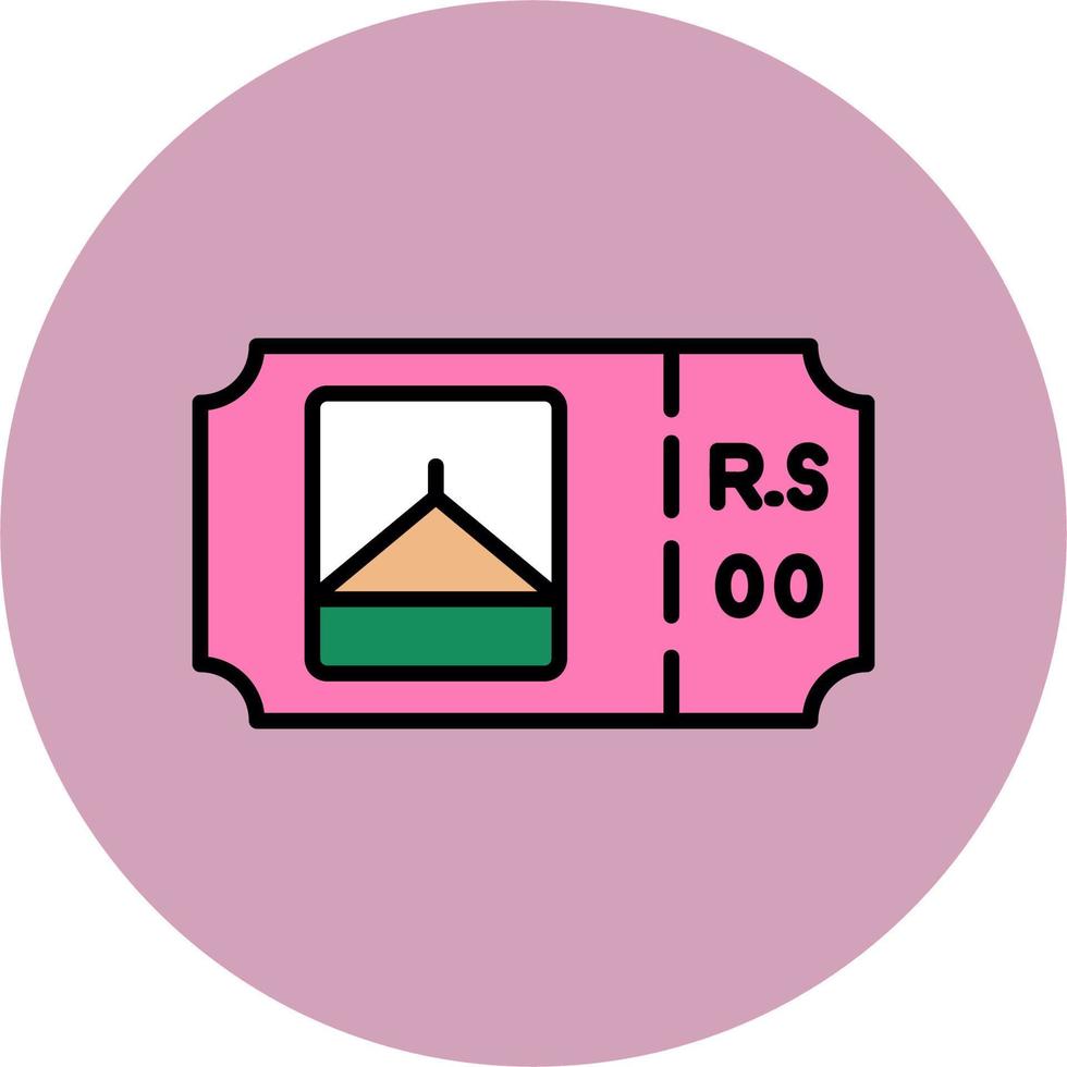 Park Ticket Vector Icon