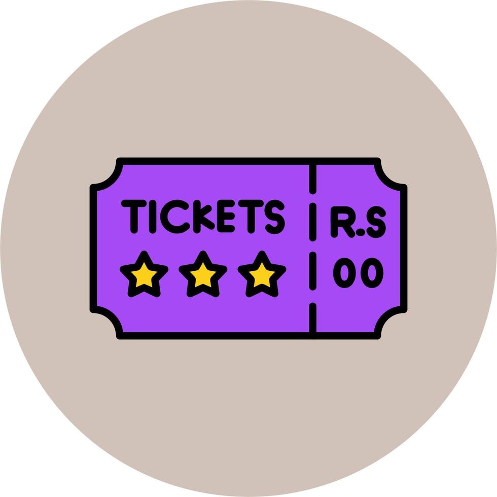 Concert Ticket Vector Icon