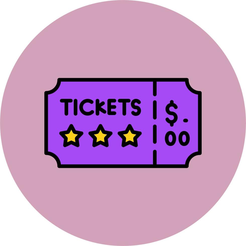 Concert Ticket Vector Icon