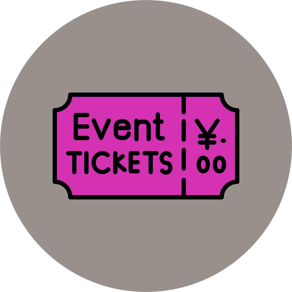 Event Ticket Vector Icon