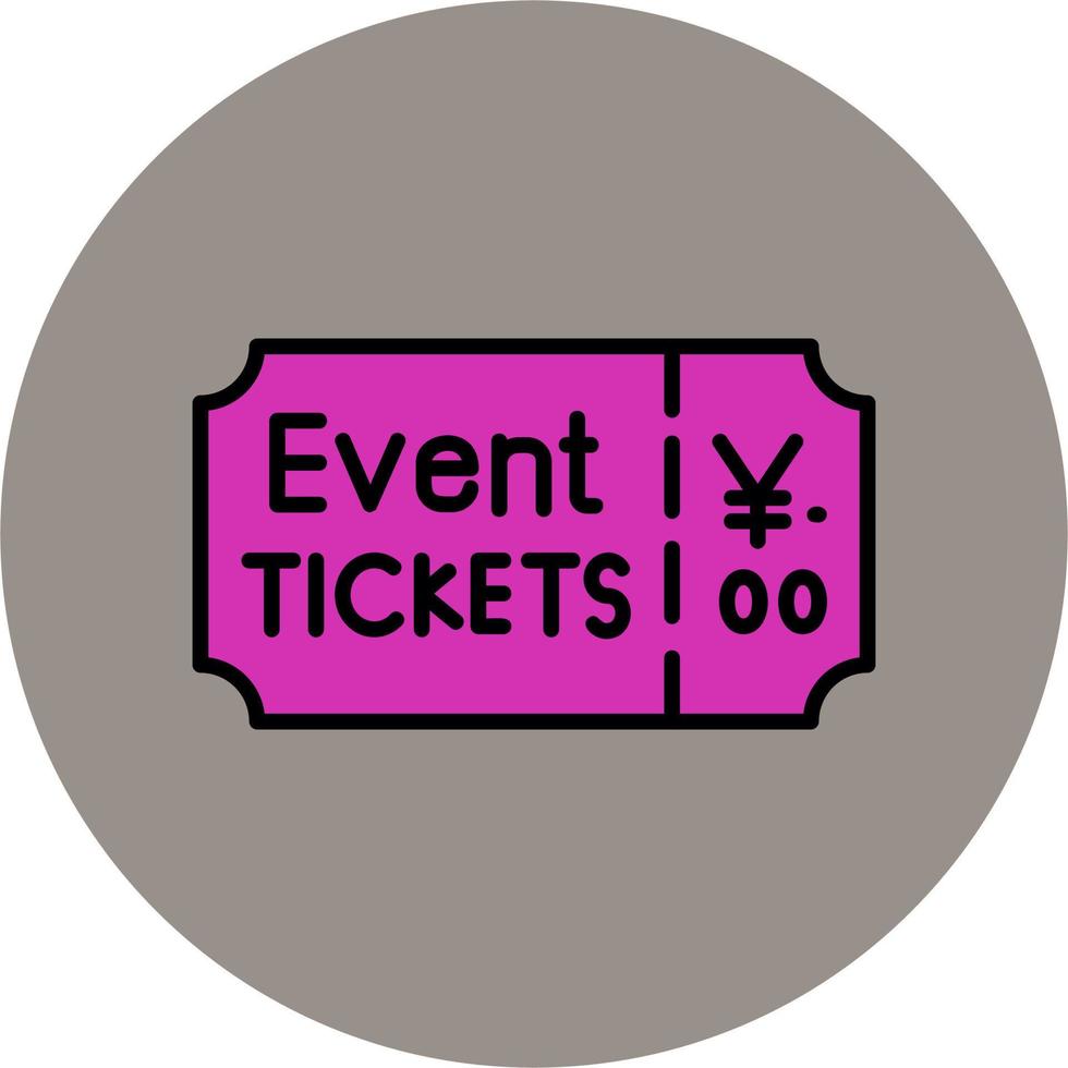 Event Ticket Vector Icon