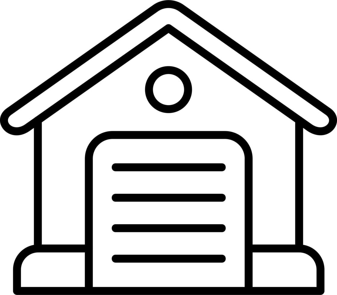 Warehouse Vector Icon