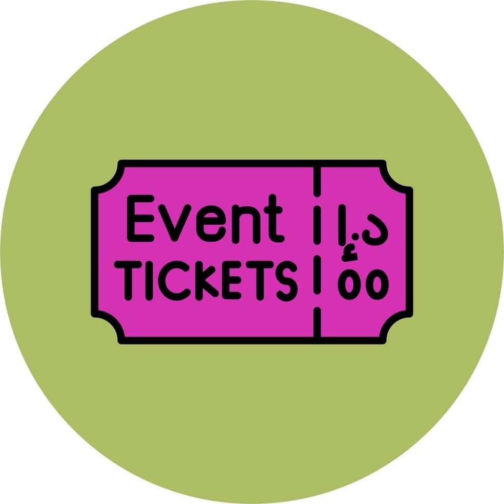 Event Ticket Vector Icon