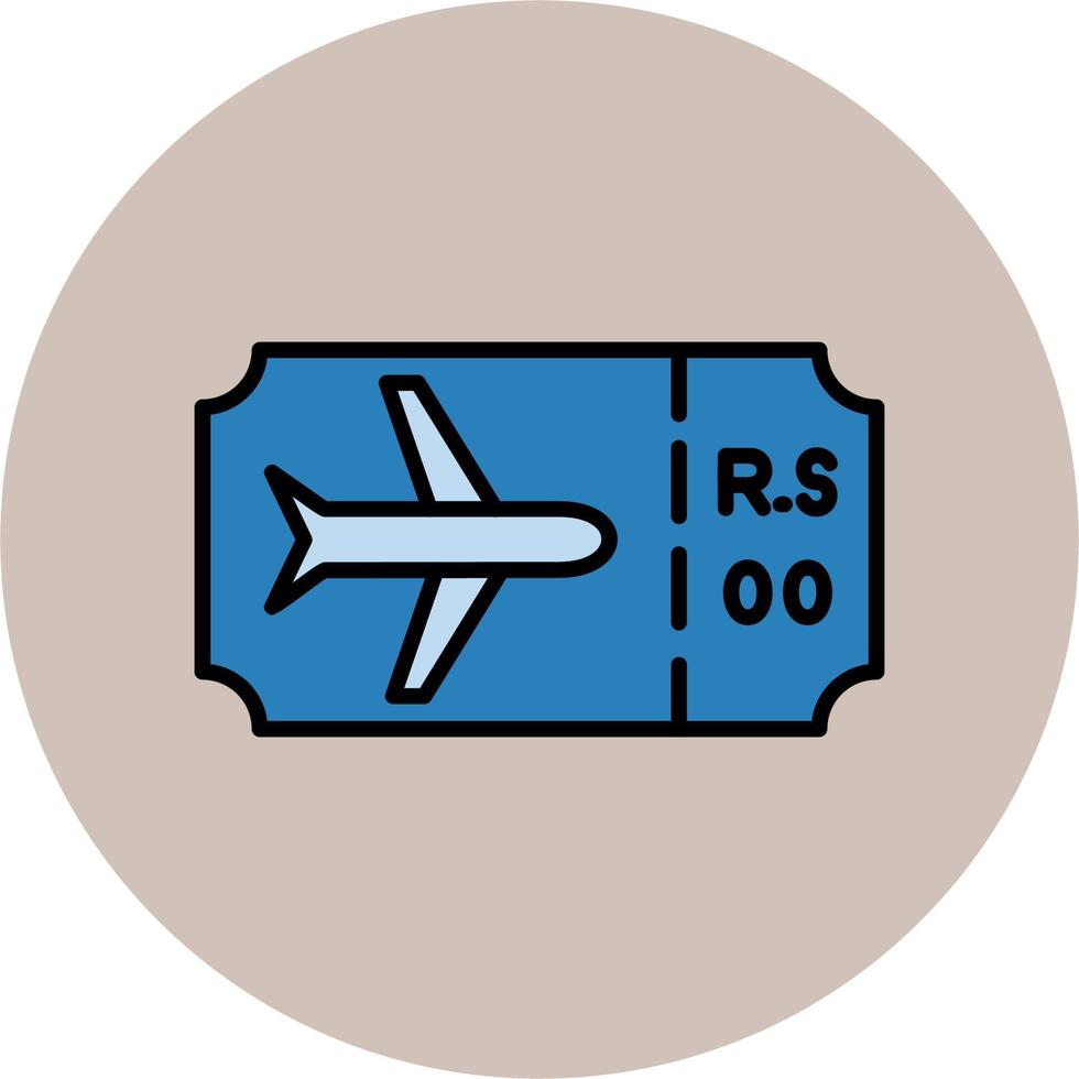 Plane Ticket Vector Icon