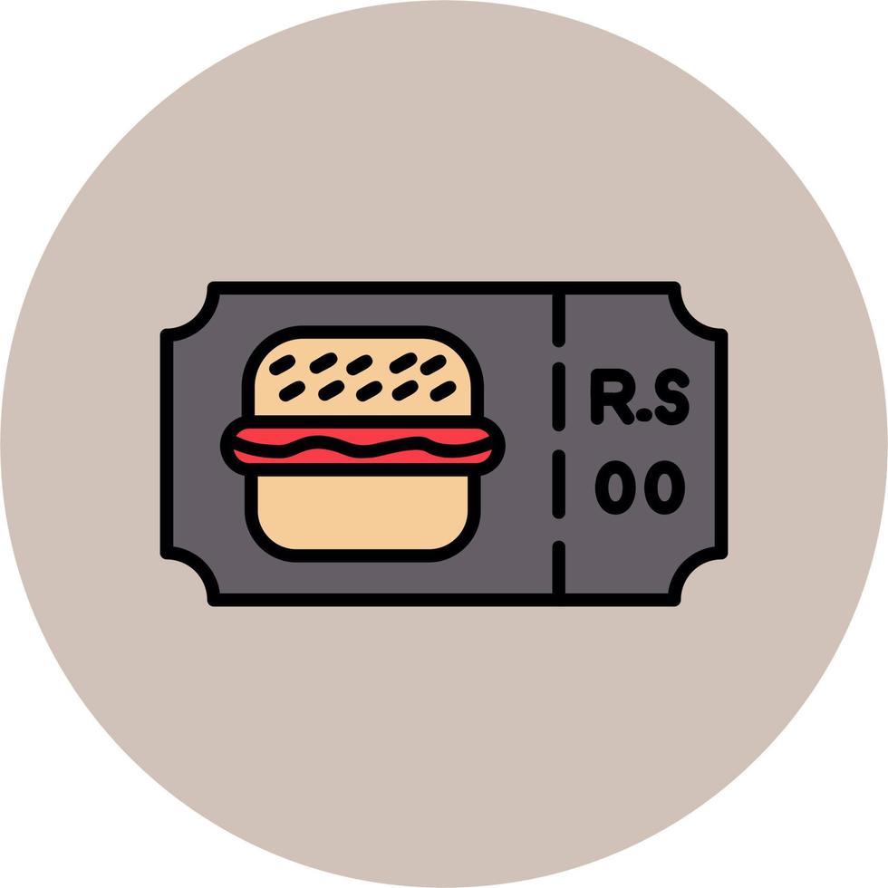 Barger Ticket Vector Icon