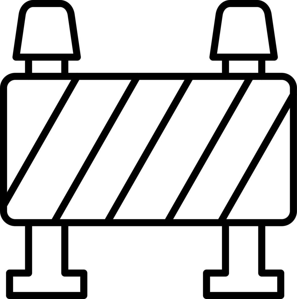 Road Block Vector Icon