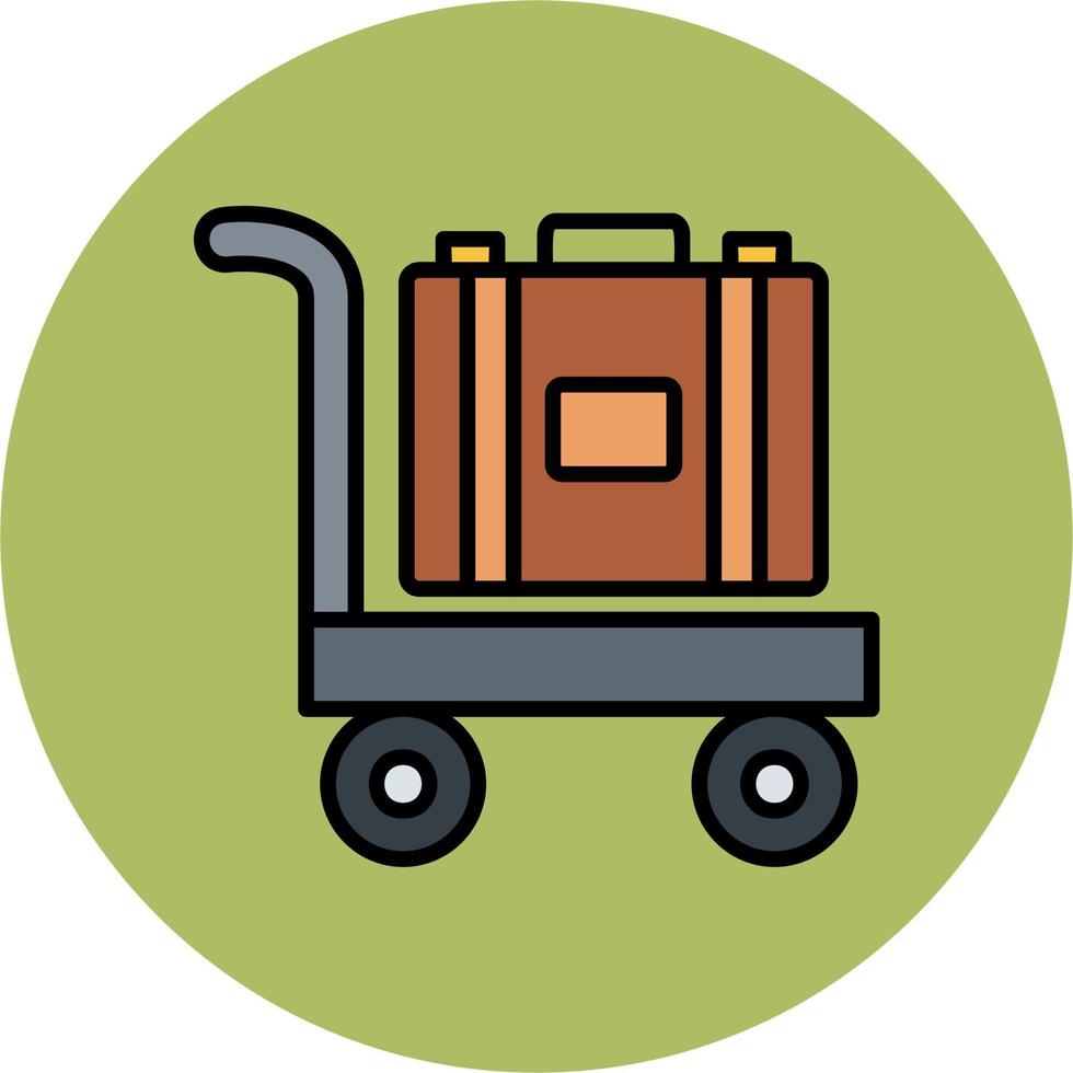 Luggage Cart Vector Icon 20503795 Vector Art at Vecteezy