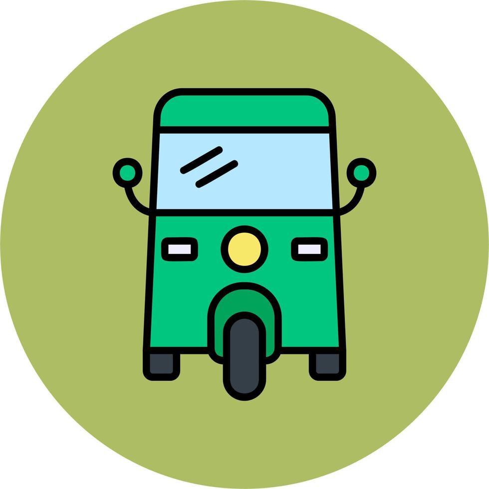 Rickshaw Vector Icon