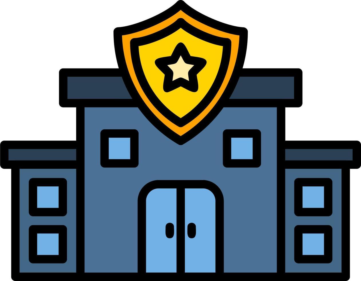 Police Station Vector Icon