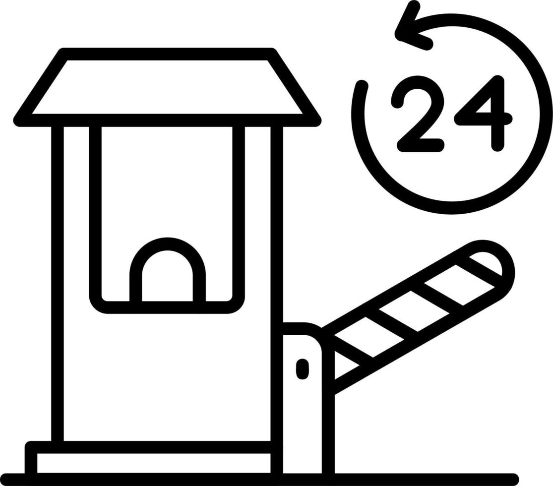 Toll Road Vector Icon