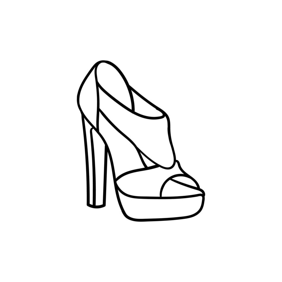Shoes heels beauty illustration creative design vector