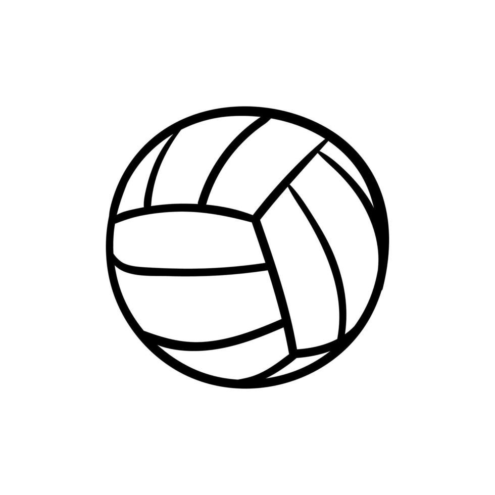 Volleyball beach outline illustration design vector