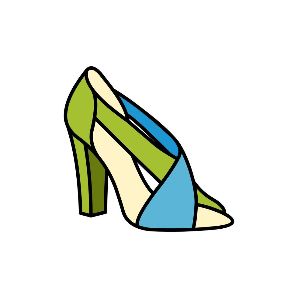 hembra Zapatos elegante ilustración diseño vector