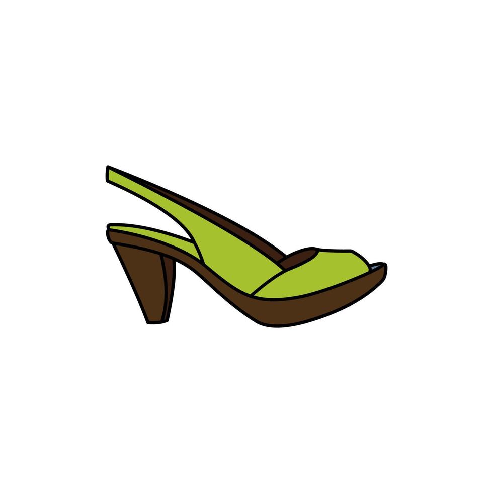 lujo mujer Zapatos ilustración diseño vector