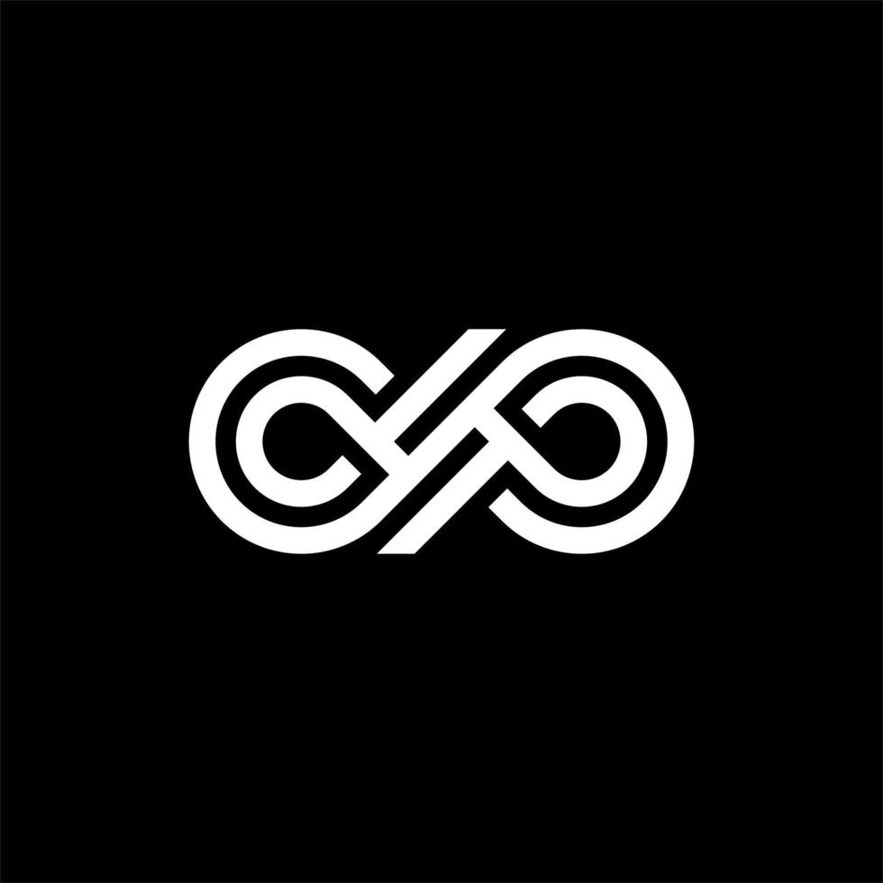 Infinity loop letter s modern line illustration design vector