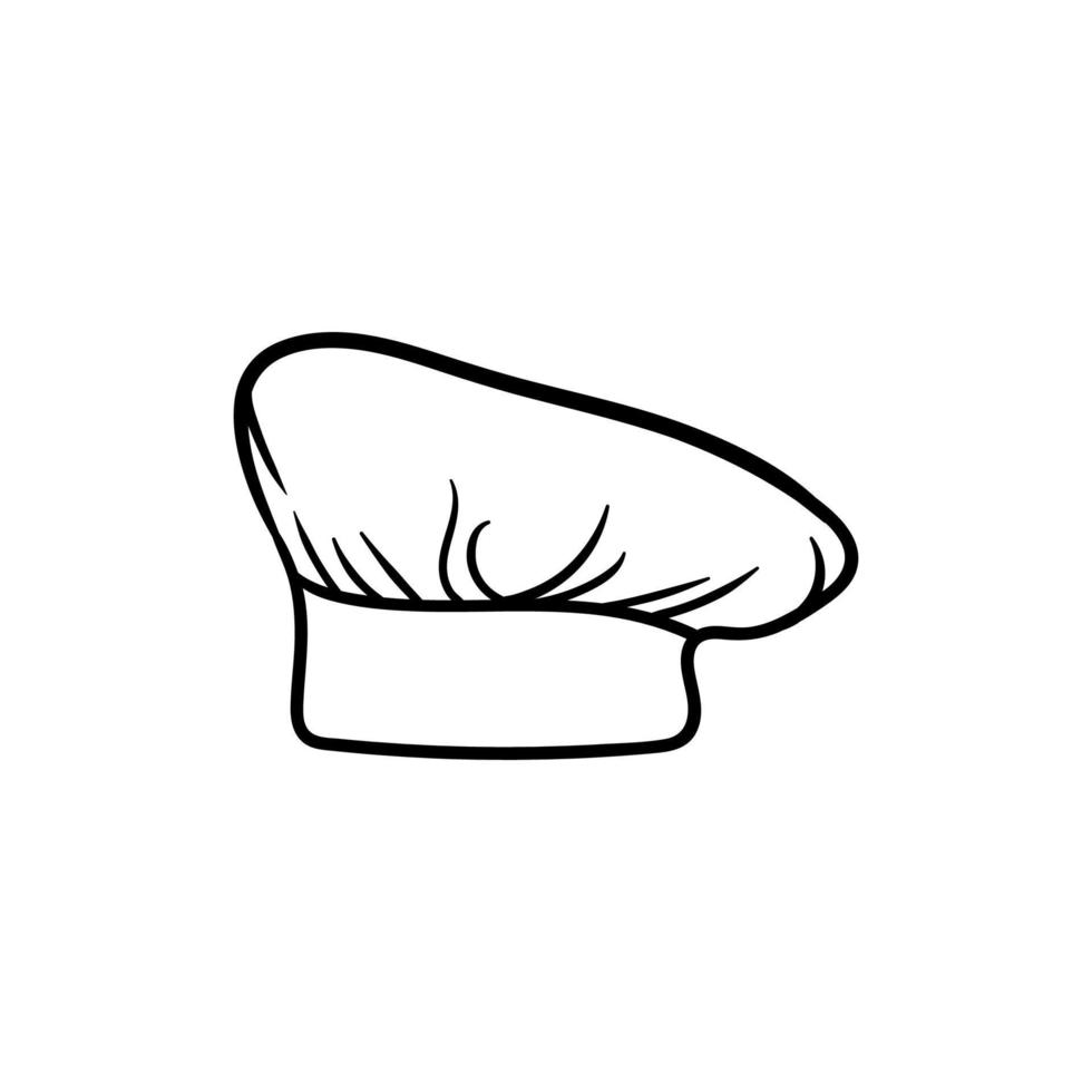 Chef hat fashion costume illustration design vector