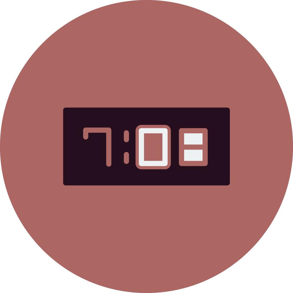 Digital Clock Vector Icon