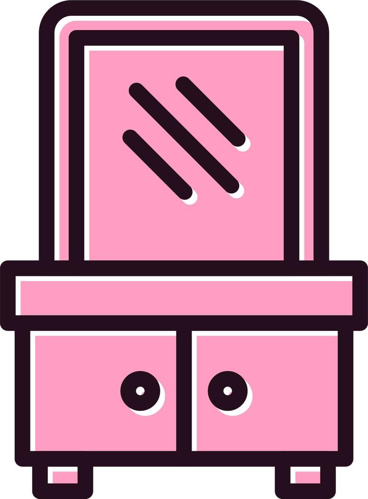 Dressing Table Vector Icon