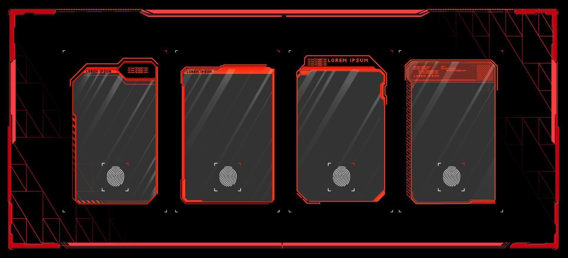 Simple and easy-to-use frame set. Callouts titles. Callout bar labels, information call box bars and modern digital info. Tech digital info boxes hud templates. vector