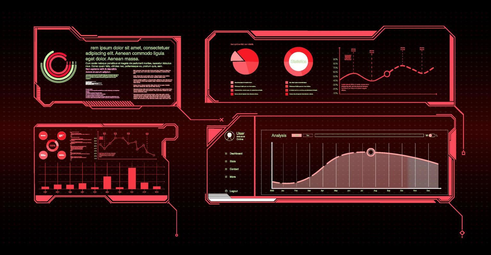 Simple and easy-to-use frame set. Callouts titles. Callout bar labels, information call box bars and modern digital info. Tech digital info boxes hud templates. vector