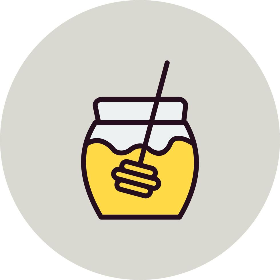 Honey Jar Vector Icon