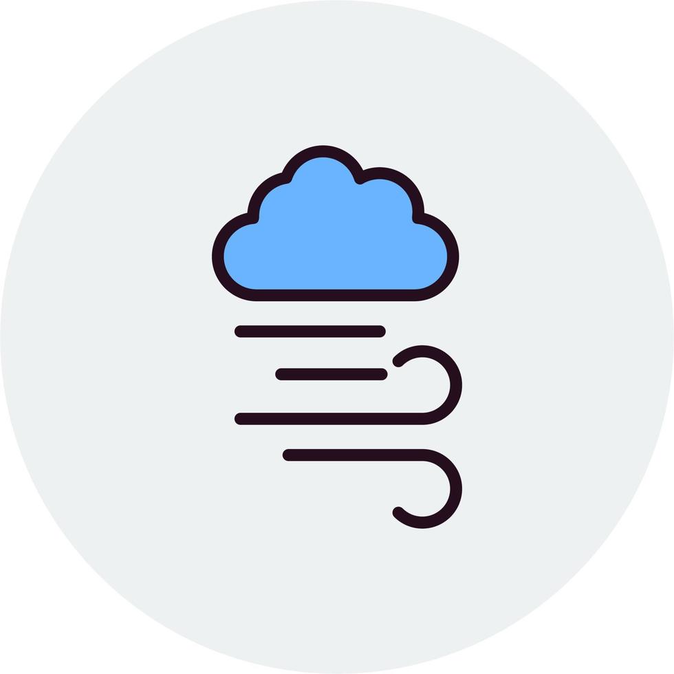 Windy Vector Icon
