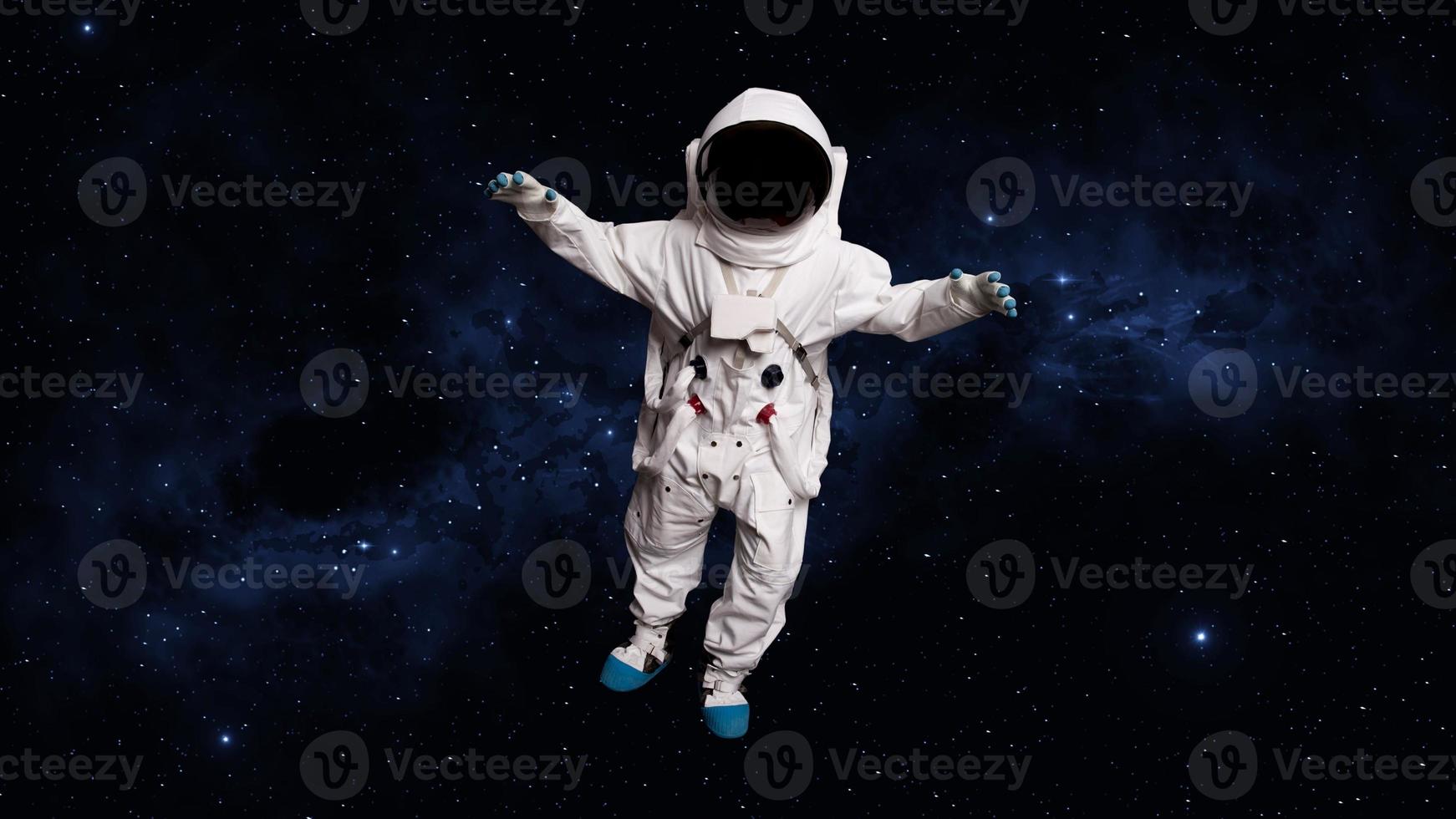 Astronaut Illustration art in 3d photo