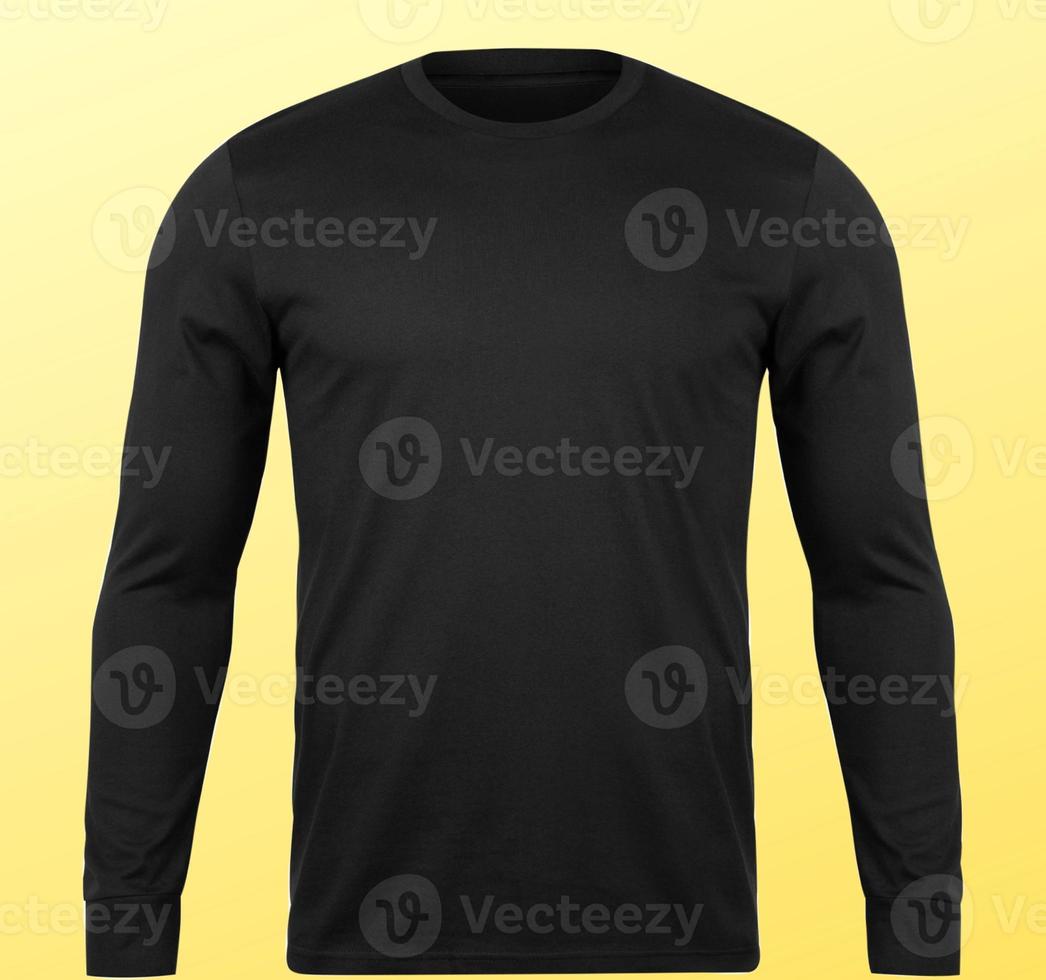 T-shirt Mockup with Yellow background photo