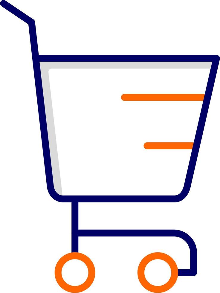 icono de vector de carrito de compras