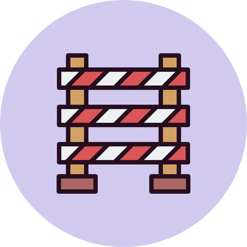 Road Block Vector Icon