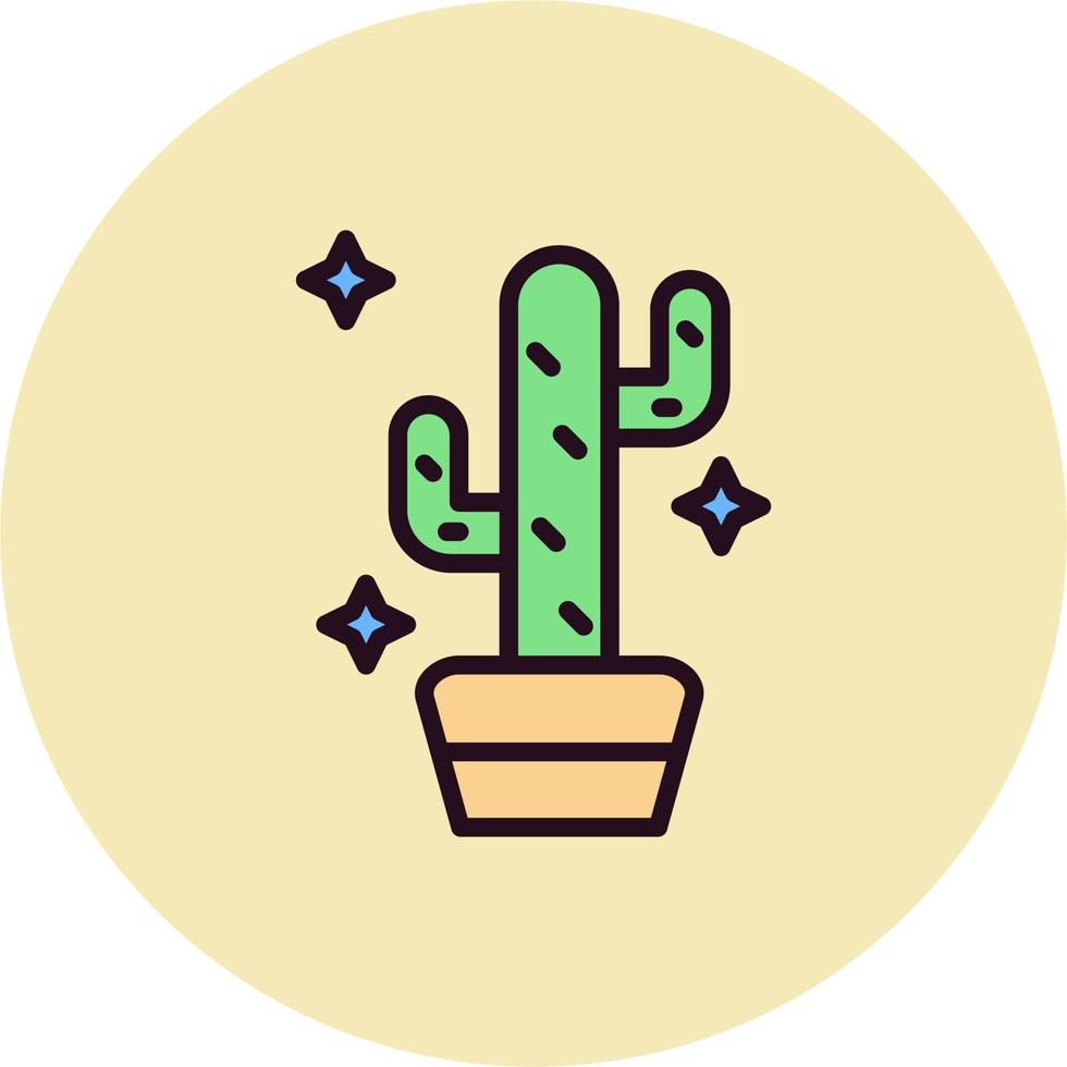 icono de vector de cactus