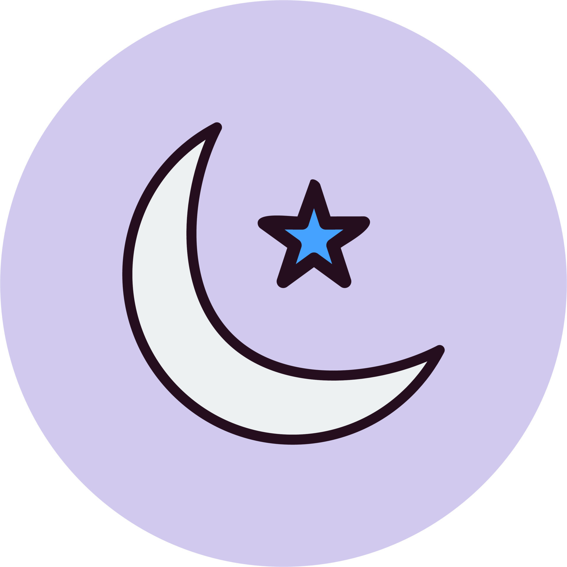 Half Moon Vector Icon 20506763 Vector Art at Vecteezy