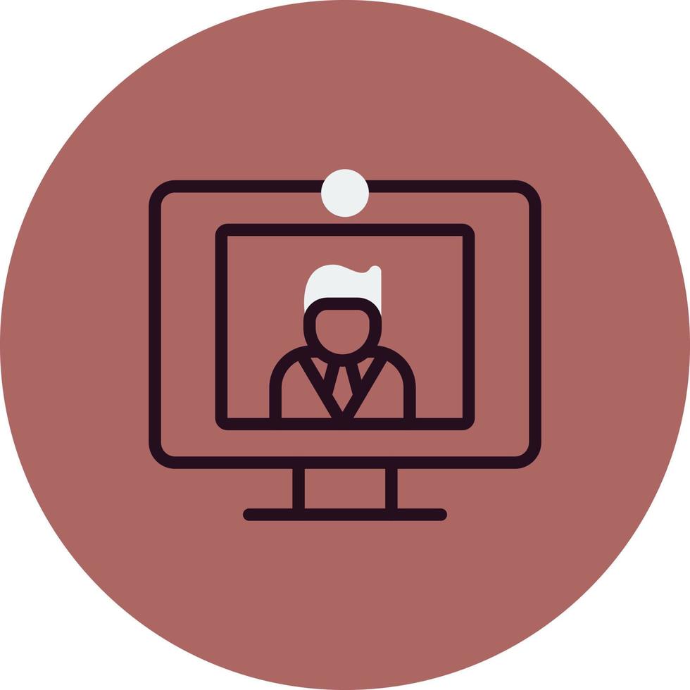 Doctor video call Vector Icon