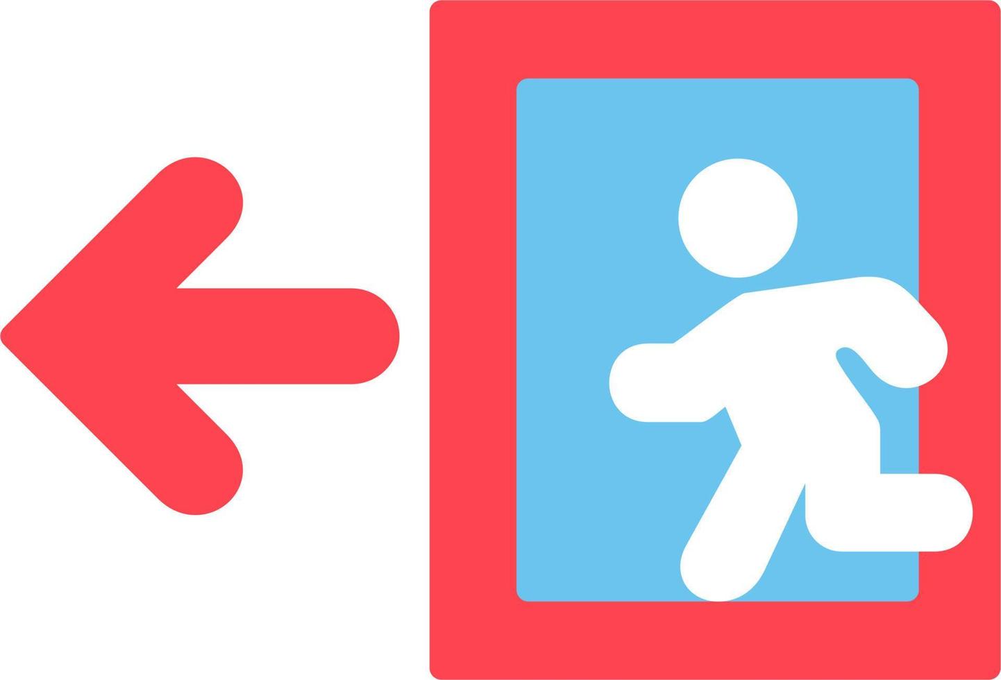 Emergency Exit Sign Vector Icon
