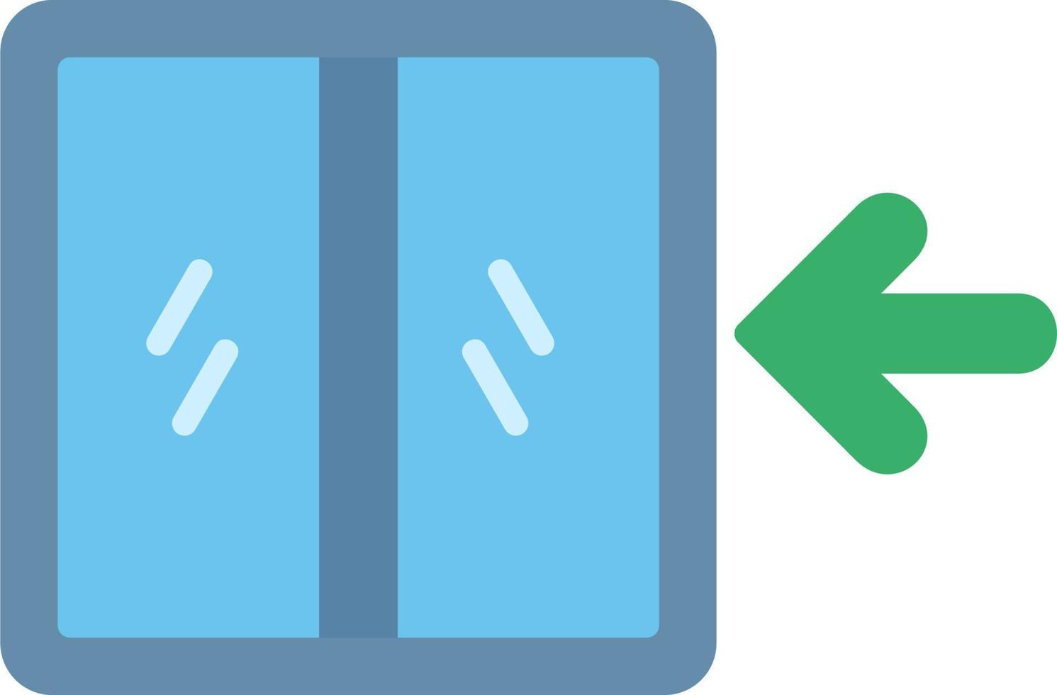 Emergency Exit Door Vector Icon