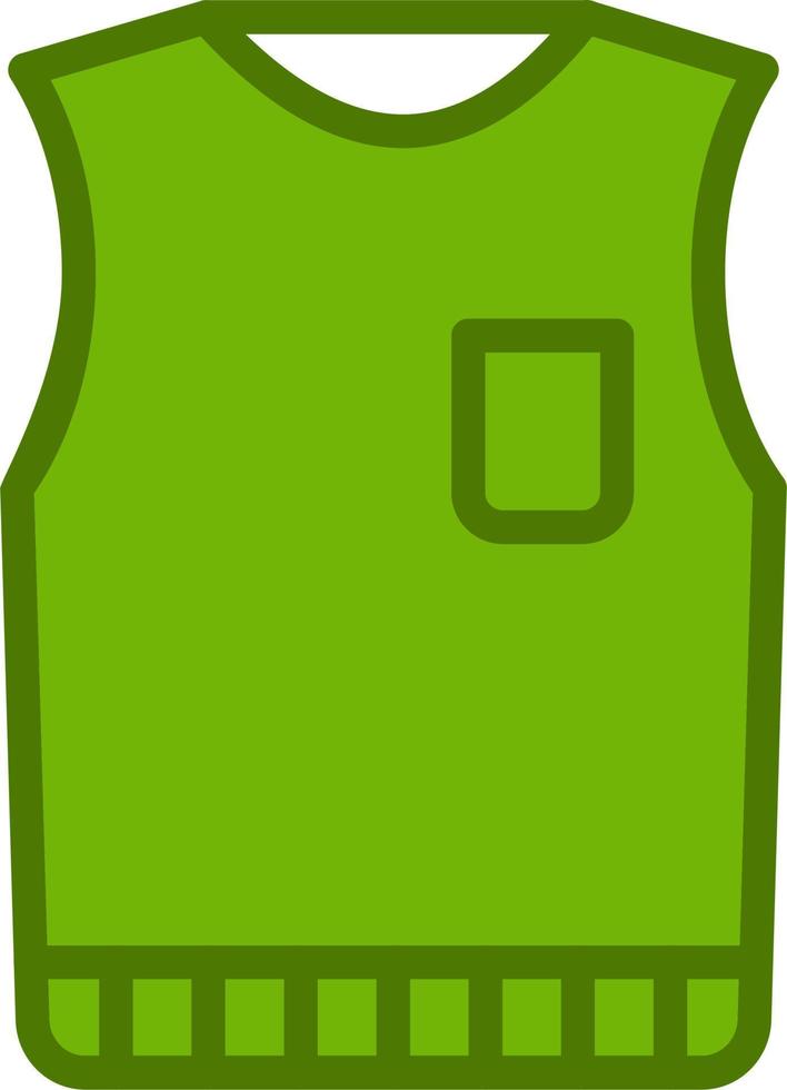 Sleeveless Jumper Vector Icon