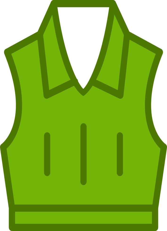 Sleeveless Jacket Vector Icon