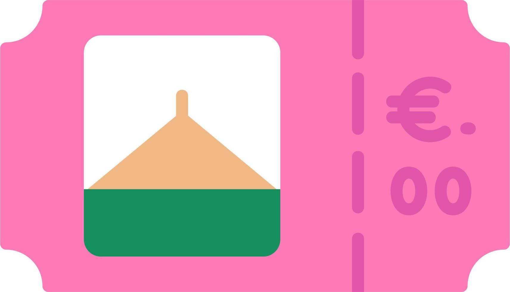 Park Ticket Vector Icon