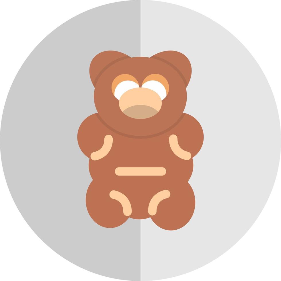 diseño de icono de vector de oso gomoso